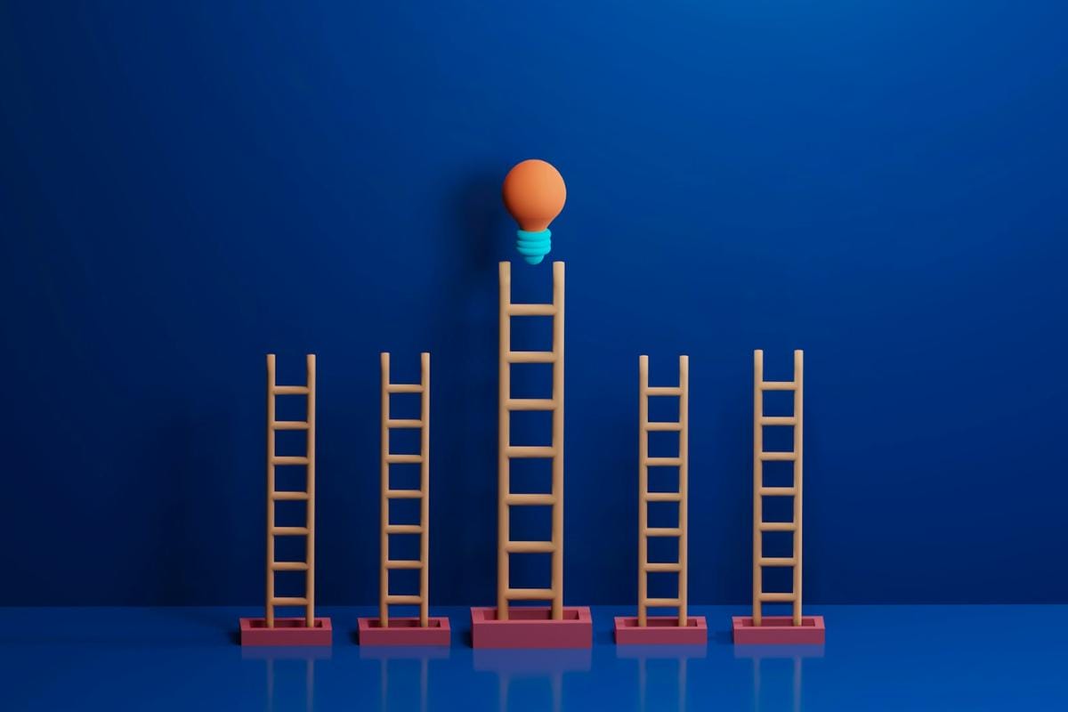 Unsplash - Ladder, Lightbulb